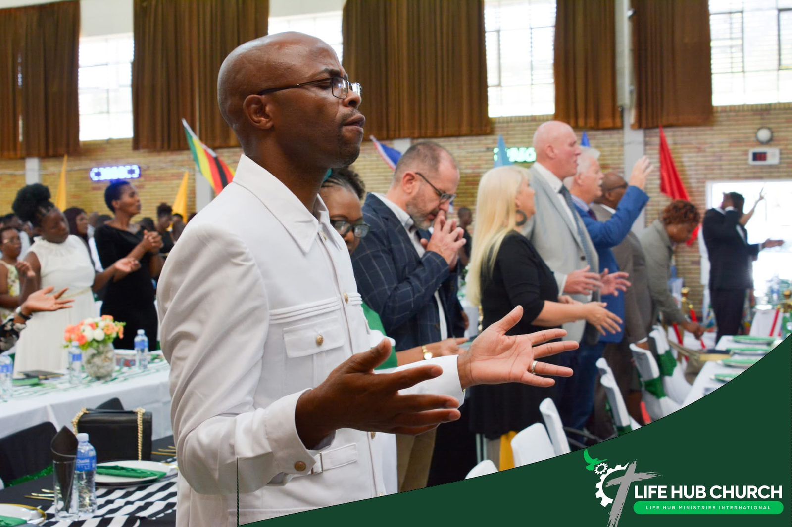 Worship service in action